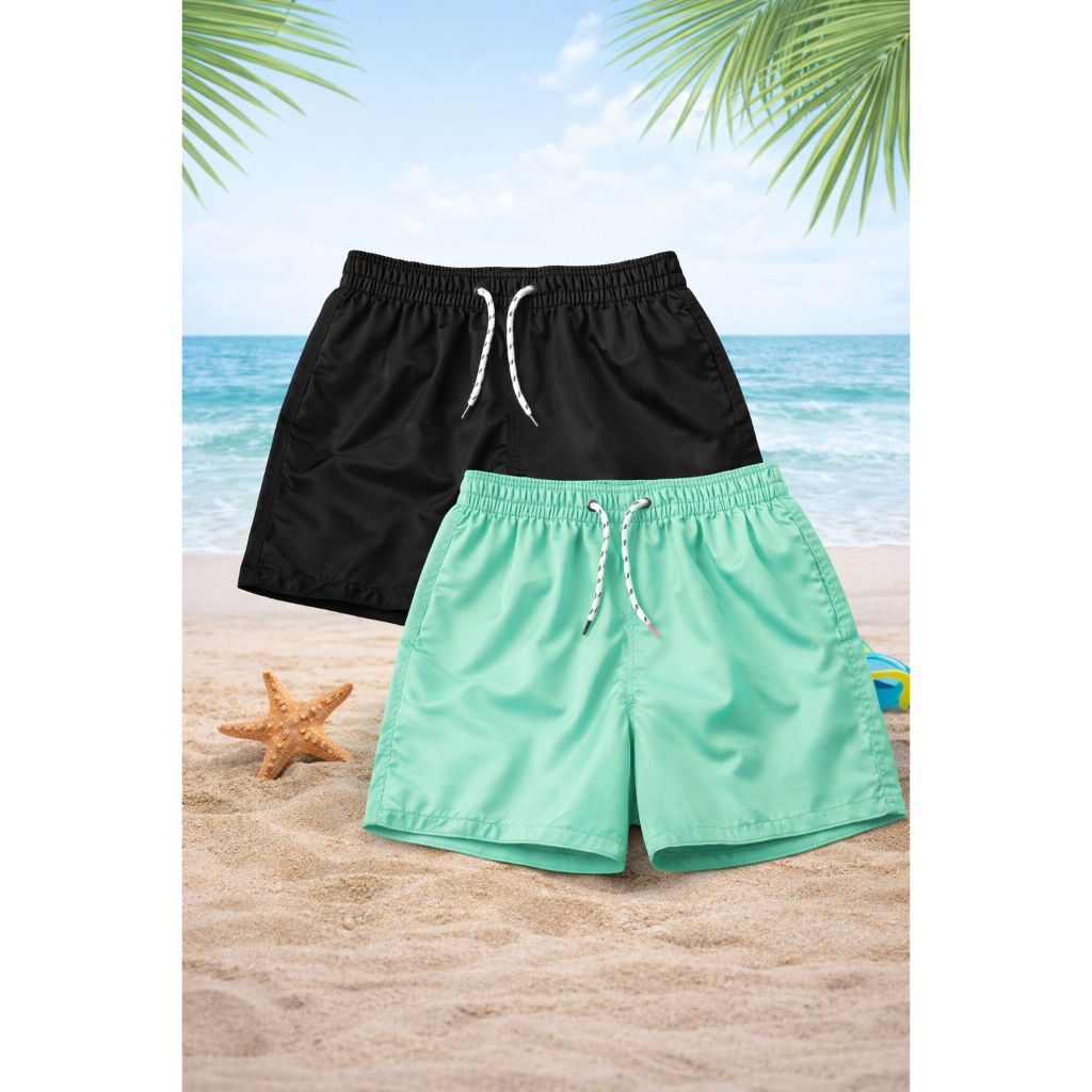 Kit 2 shorts tactel menino juvenil
