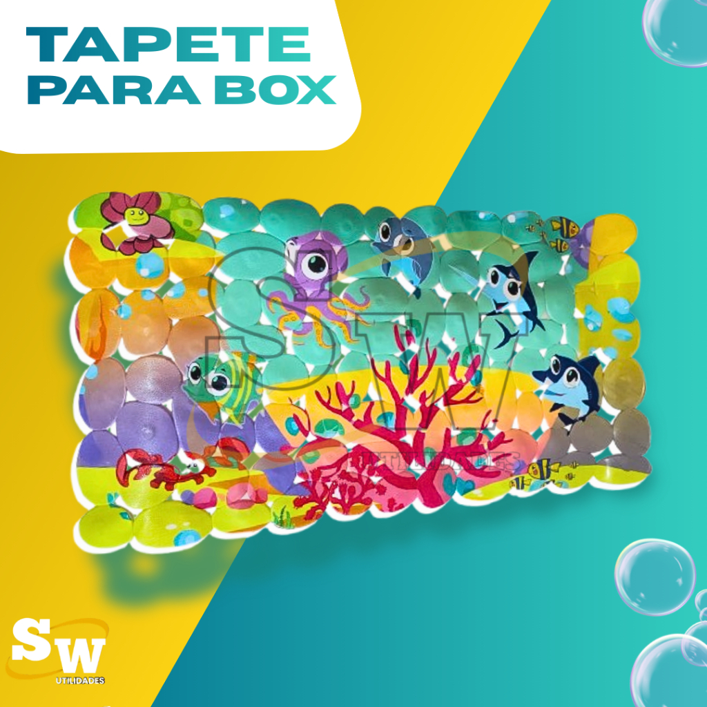 Tapete Antiderrapante para Box Infantil – Segurança Banho