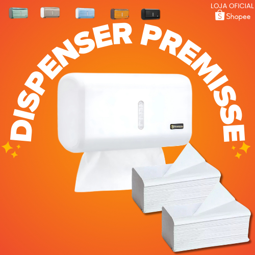 Dispenser Porta Papel Toalha Premisse Urban Suporte Compacto para Banheiro