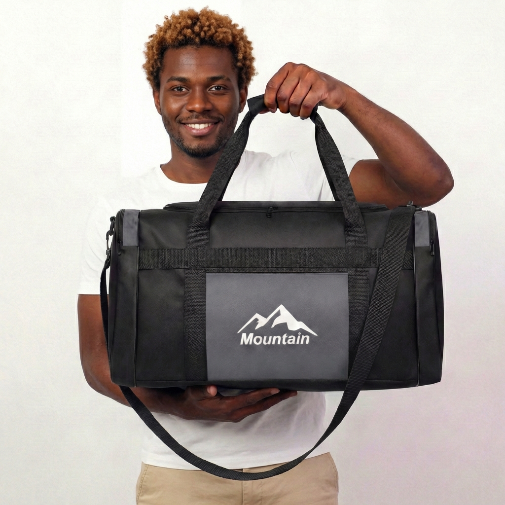 Bolsa de Mão P Necessaire Porta Marmita Chuteira Academia Pequena Dobrável 10L com Alça Mala