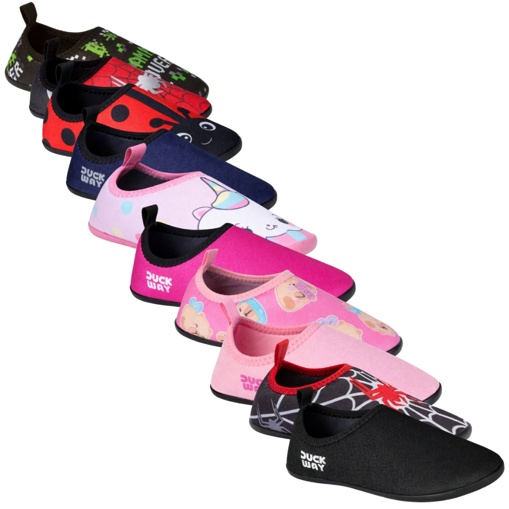 Sapatilha Infantil Antiderrapante Aquatica Neoprene Menino Menina Calce Fácil