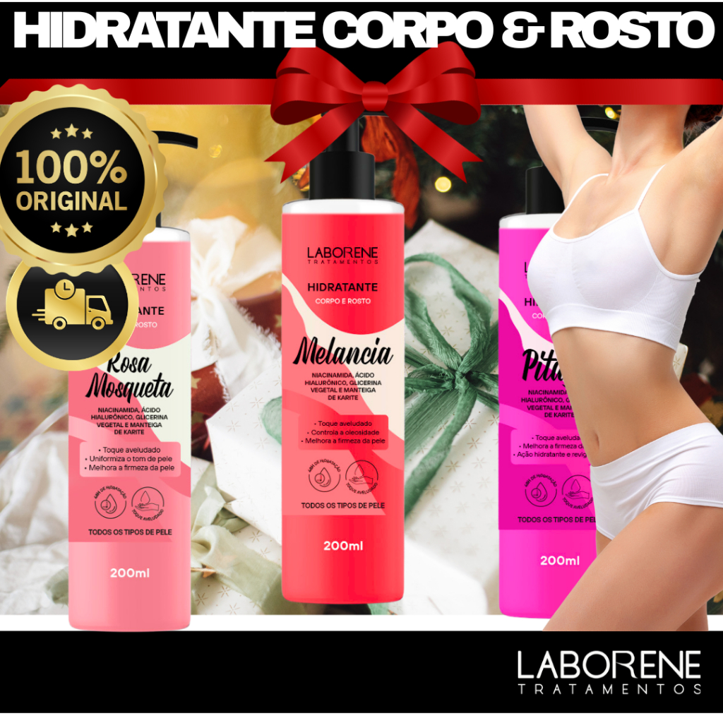 Hidratante para Corpo e Rosto 200ml - Laborene