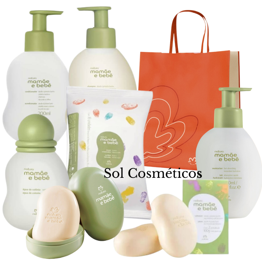 Kit Natura Mamãe e Bebê Tradicional e Flor de Laranjeira (6 itens)