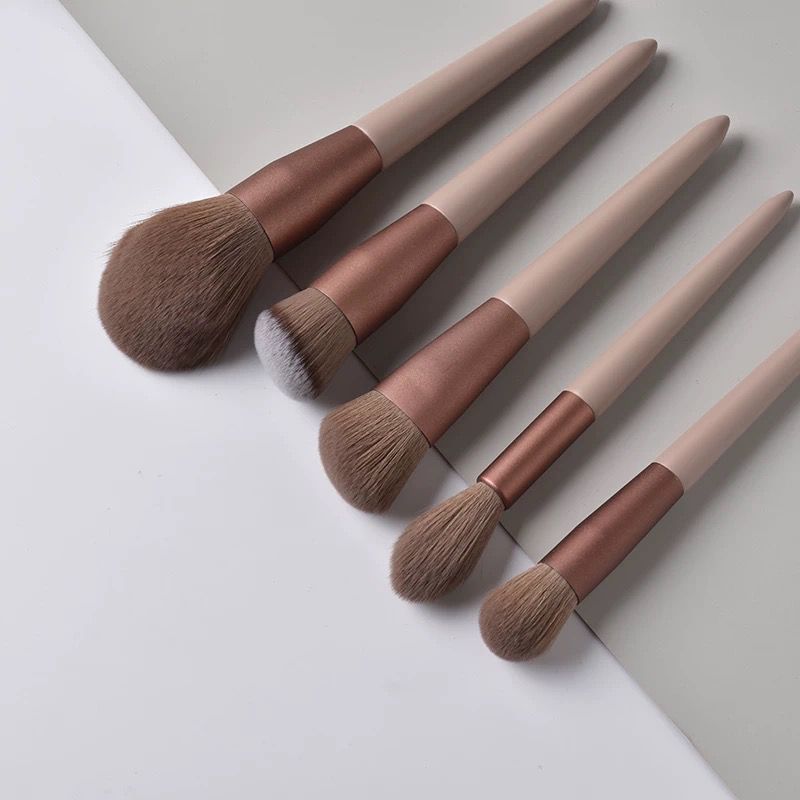 Pincéis de Maquiagem Luxo 13 Unidades - Qualidade Premium Cerdas Macias + Bolsinha de Veludo