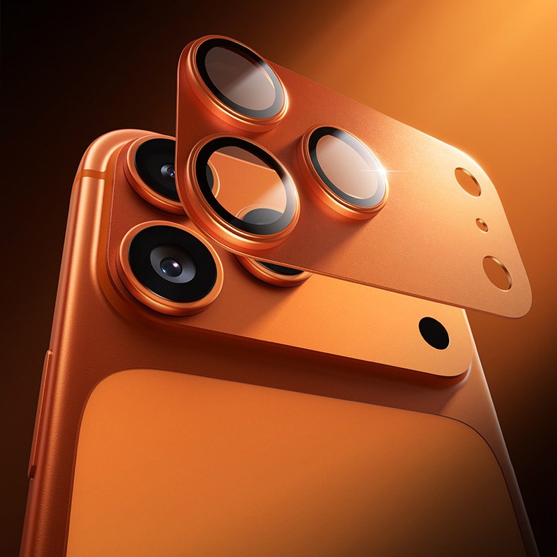 Protetor de lente metálico para Apple iPhone série 17