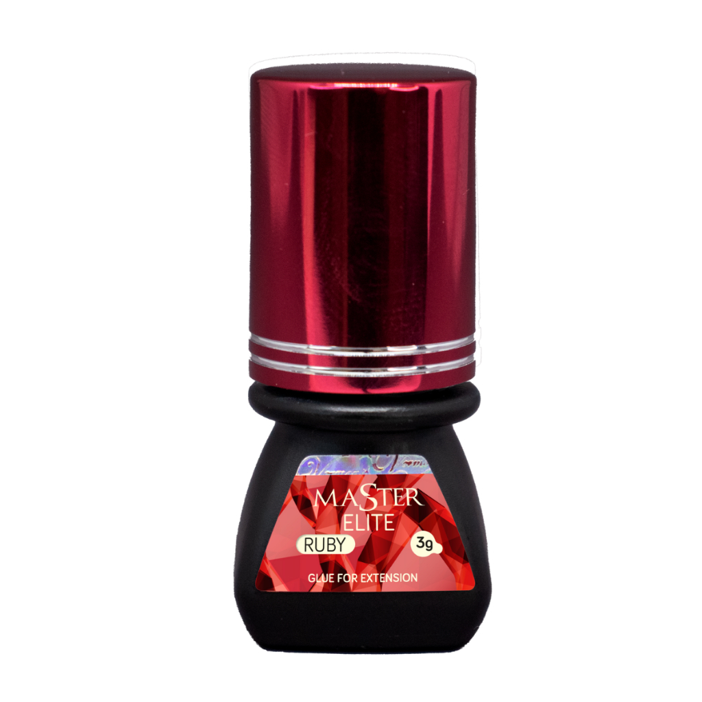 Cola Adesivo Master Elite Ruby Extensão Cilios Hipoalergênico Viscosidade Fina Seca Rápido