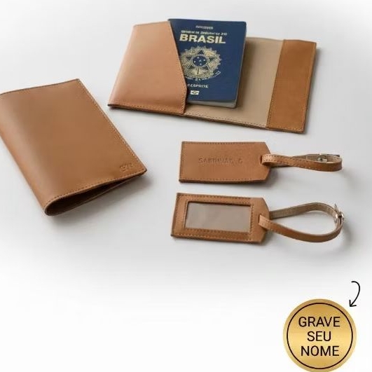 Capa Porta Passaporte Personalizado Com Nomes viagem turismo brinde presente exclusivo( não é kit)