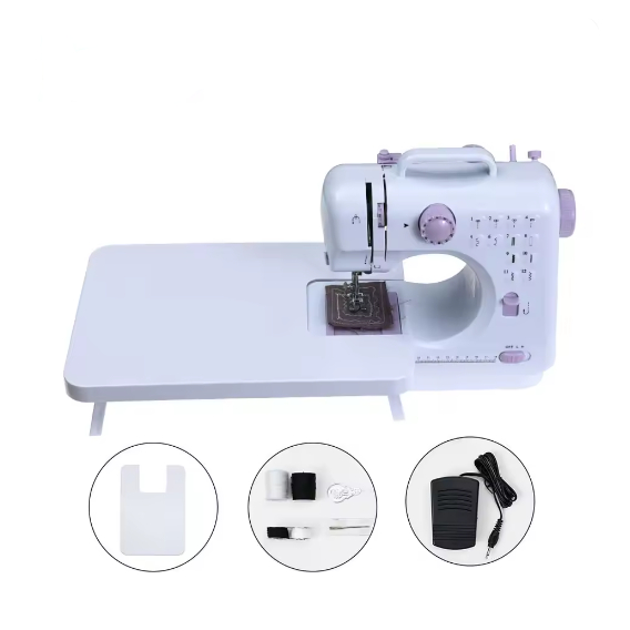 Máquina De Costura Elétrica Portátil 12 Pontos Bivolt 110v/240v + Mesa Extensora