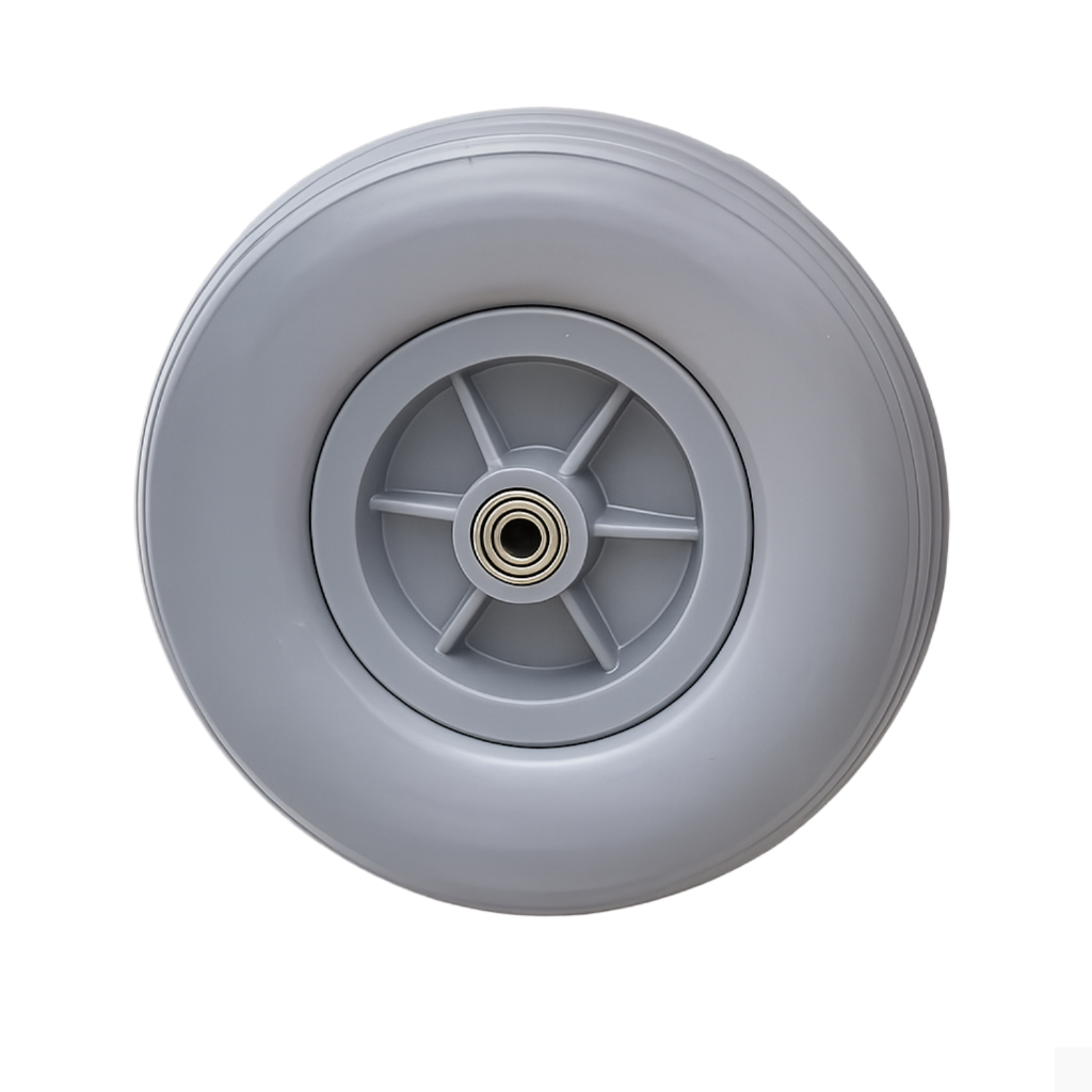 Roda Dianteira Completa 200x50 Maciça Não Fura Cadeira Rodas