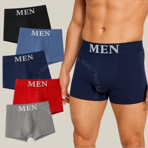 Kit 8,5 ou 3 Cuecas Boxer Microfibra Masculino Adulto Premium Alta Elasticidade