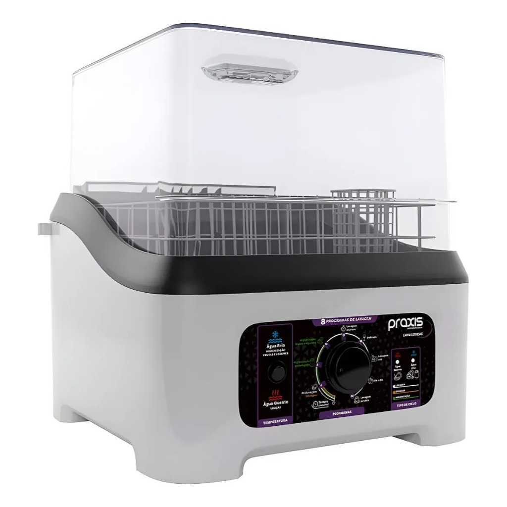 Lava Louça Portátil Práxis Branco - 127V OU 220V
