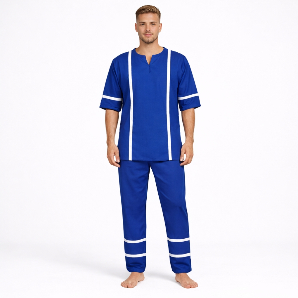 Conjunto Umbanda e Candomblé Premium – Bata + Calça Unissex | Roupa Trabalhada Entremeio