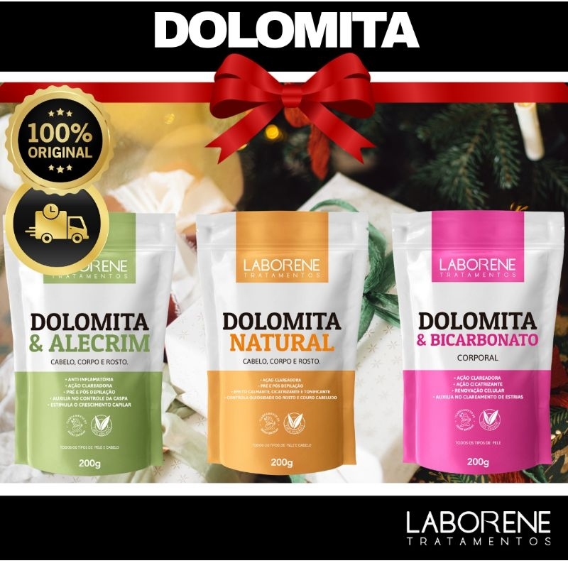 Dolomita em Pó Clareadora  200g Laborene