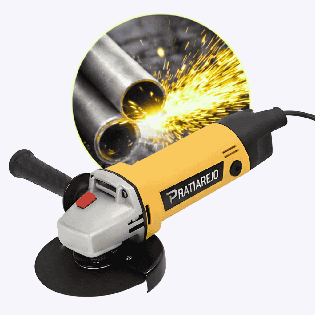 Esmerilhadeira Lixadeira Angular Amarelo Elétrica 800w Profissional 115mm 1100rpm