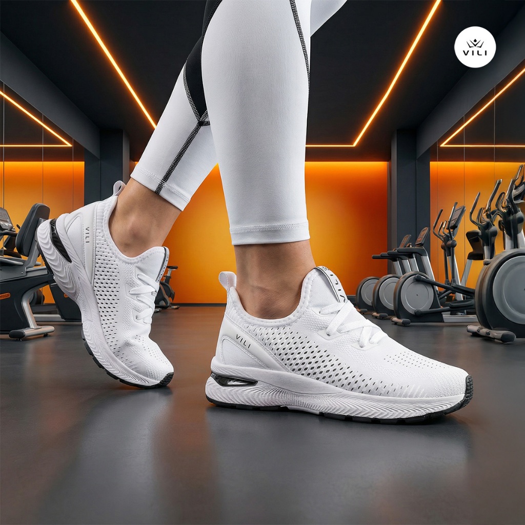 Tênis Feminino Vili Podium Caminhada Academia Branco