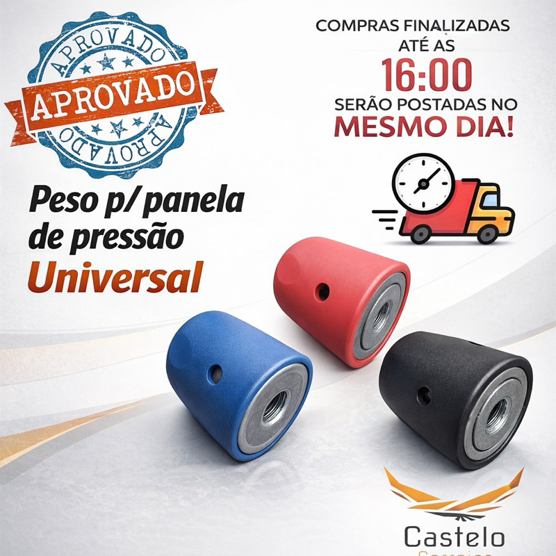 Pesos (Universal ) para Panelas de Pressão 2,5 a 15 litros Azul ,Vermelho e Preto