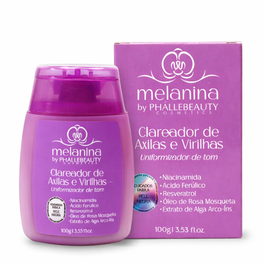 Clareador Axilas Virilhas PhalleBeauty Cuidado Diário Pele Cosméticos Moda Feminina Beleza Corporal