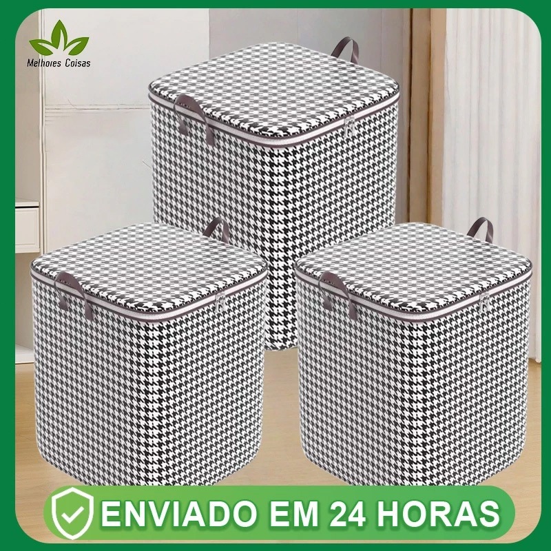 Caixa De Armazenamento De Grande Capacidade Para Colchas E Roupas Domésticas 110L/140L/180L