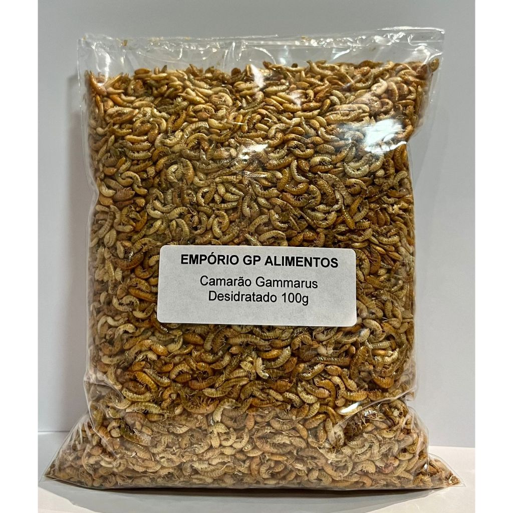 Ração Gammarus Desidratado Pacote 100g