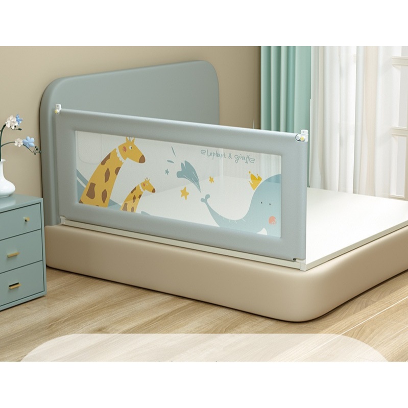 Grade Cama Bebe 2 Metros Infantil Desmontável Lavável Ajustável Segurança Proteção