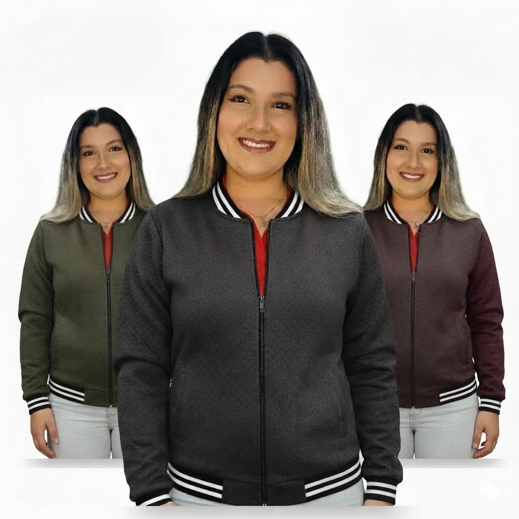Jaqueta Bomber Matelassê Premium Feminina com Zíper