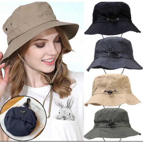 Chapéu Pescador Bucket Impermeável Unissex Sol Montanhismo Dobrável Portátil Proteção UV ref: C-40
