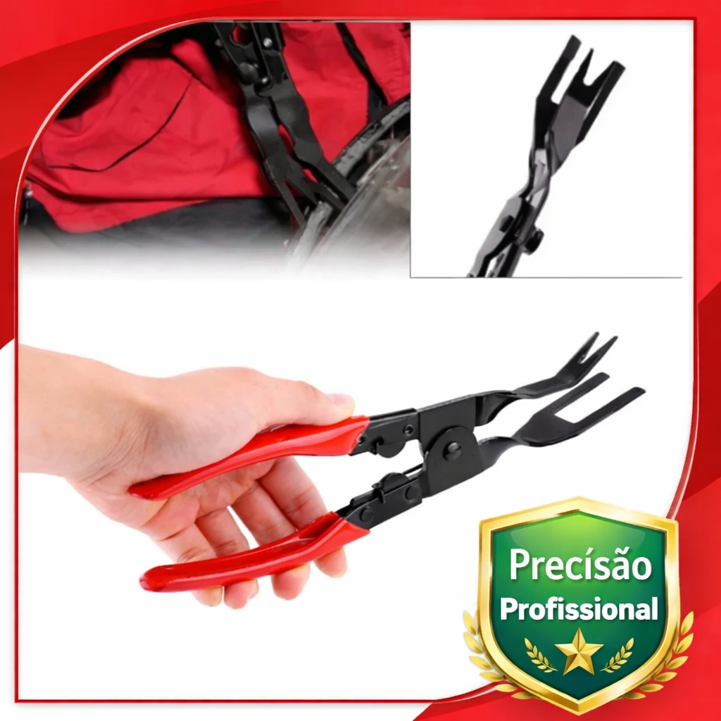 Alicate Removedor de Clips e Grampos Automotivos Forração Porta Teto Carro - 2173