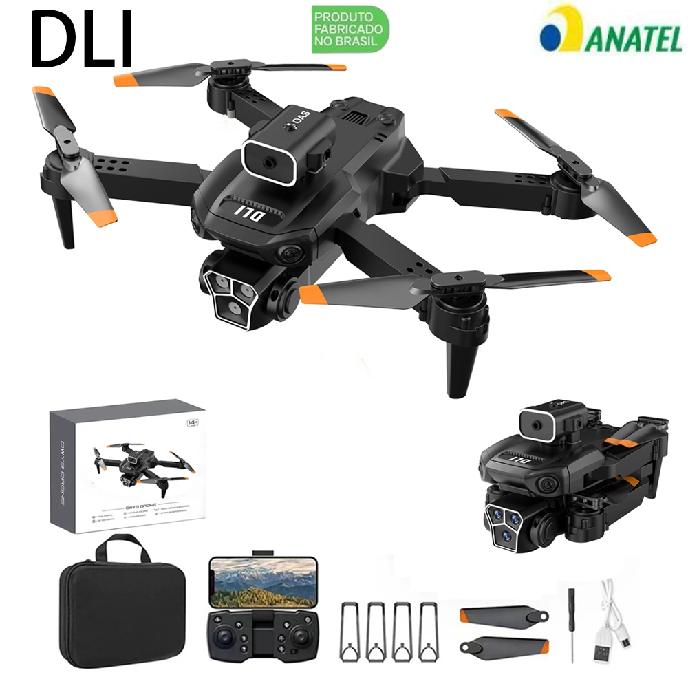 2026 Nova Drone Profissional 4K Dual Camera Y3 com Giro de 360° WIFI Controle Remoto
