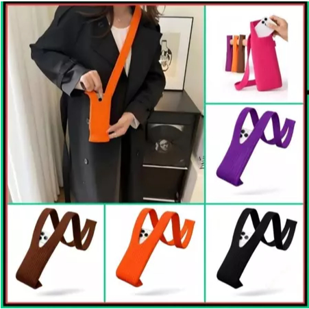 2026 nova bolsa de celular de malha portátil de 80mm Adequada para todos os tipos de telefones celulares