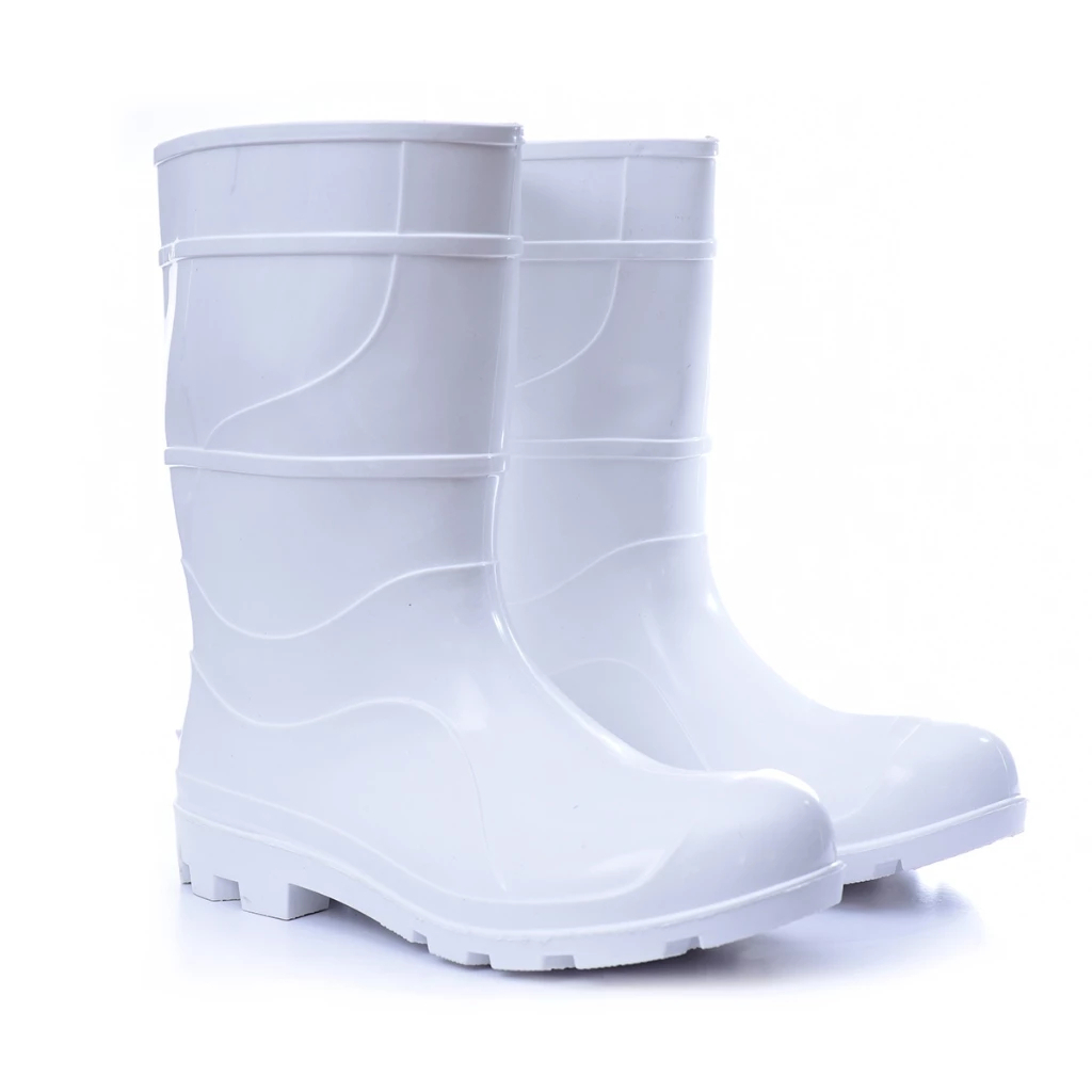Galocha Bota Borracha PVC Açougueiro Faxina Antiderrapante Chuva Motoqueiro Cano Medio Impermeável