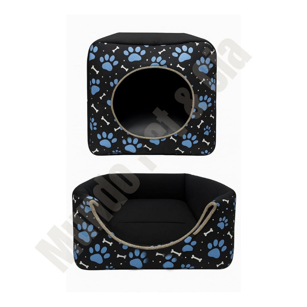 casinha cama toca lglu 3 em 1 para cães e gato tamanho P,M,G, fundo impermeável colchão removível linha Premium