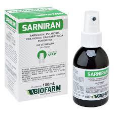 SARNIRAM BIOFARM 100ML - Tratamento de Coceiras Dermatite, Sarnas, Fungos, Pulgas e Carrapatos