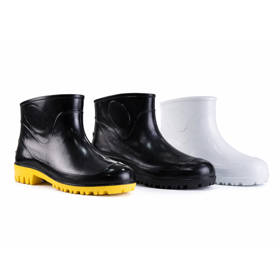 Bota Galocha PVC Impermeável Antiderrapante Cano Curto CA EPI Limpeza Faxina Motoboy Chuva