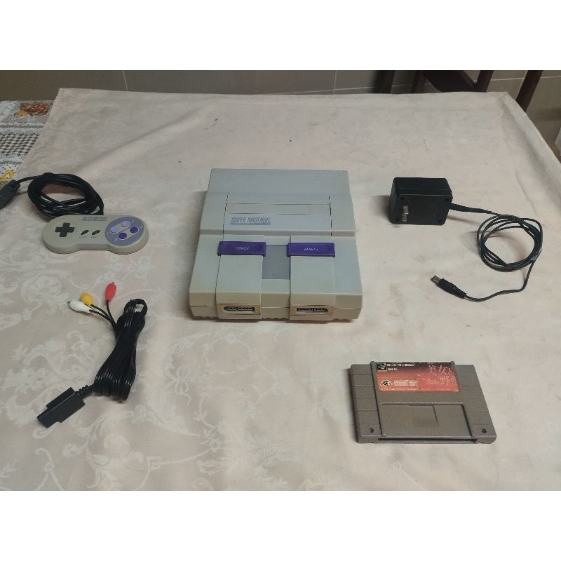 super Nintendo fat com 1 cartucho
