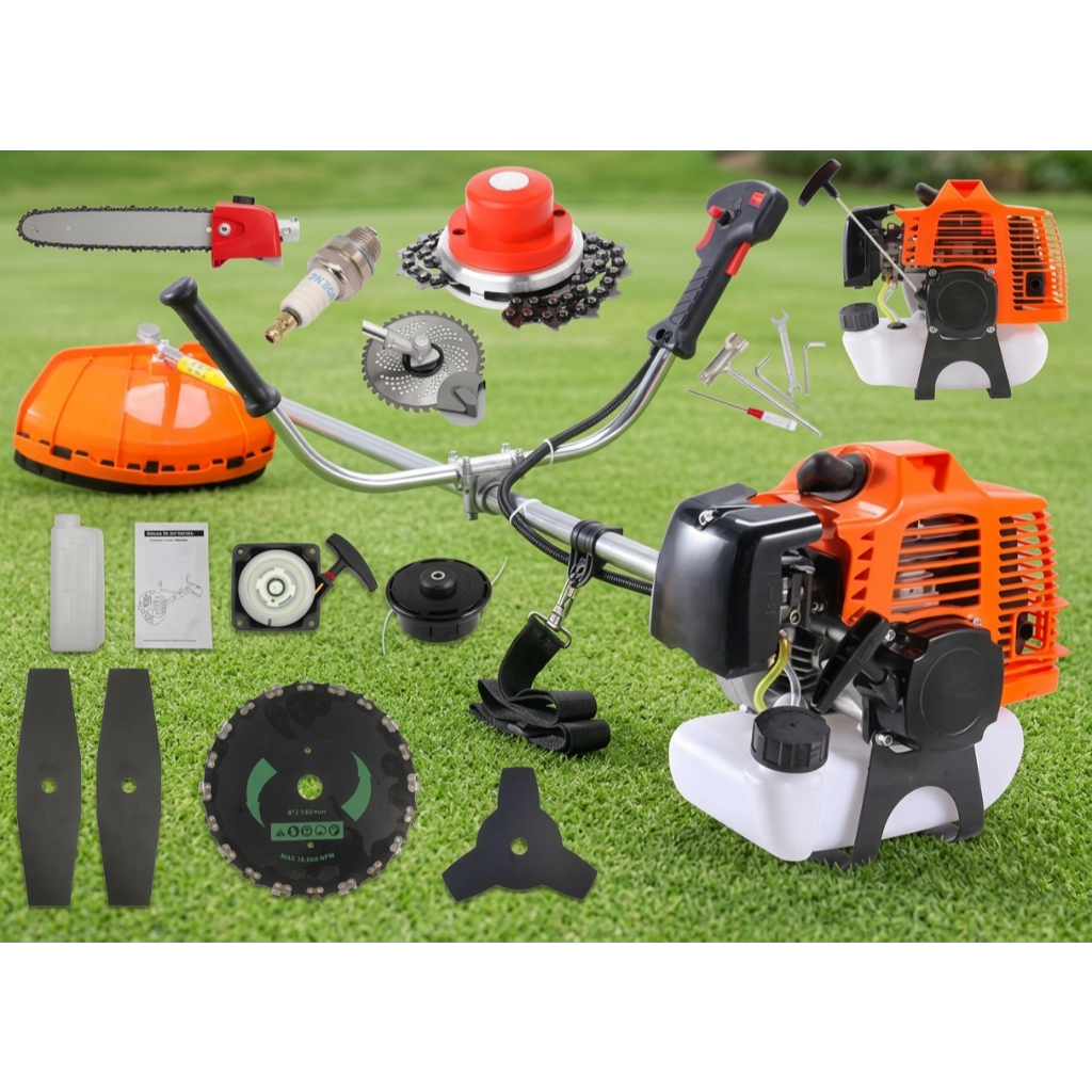 Roçadeira multifuncional 10 X 1 a Gasolina - 3.5hp - 75 Cilindradas - A mais Completa