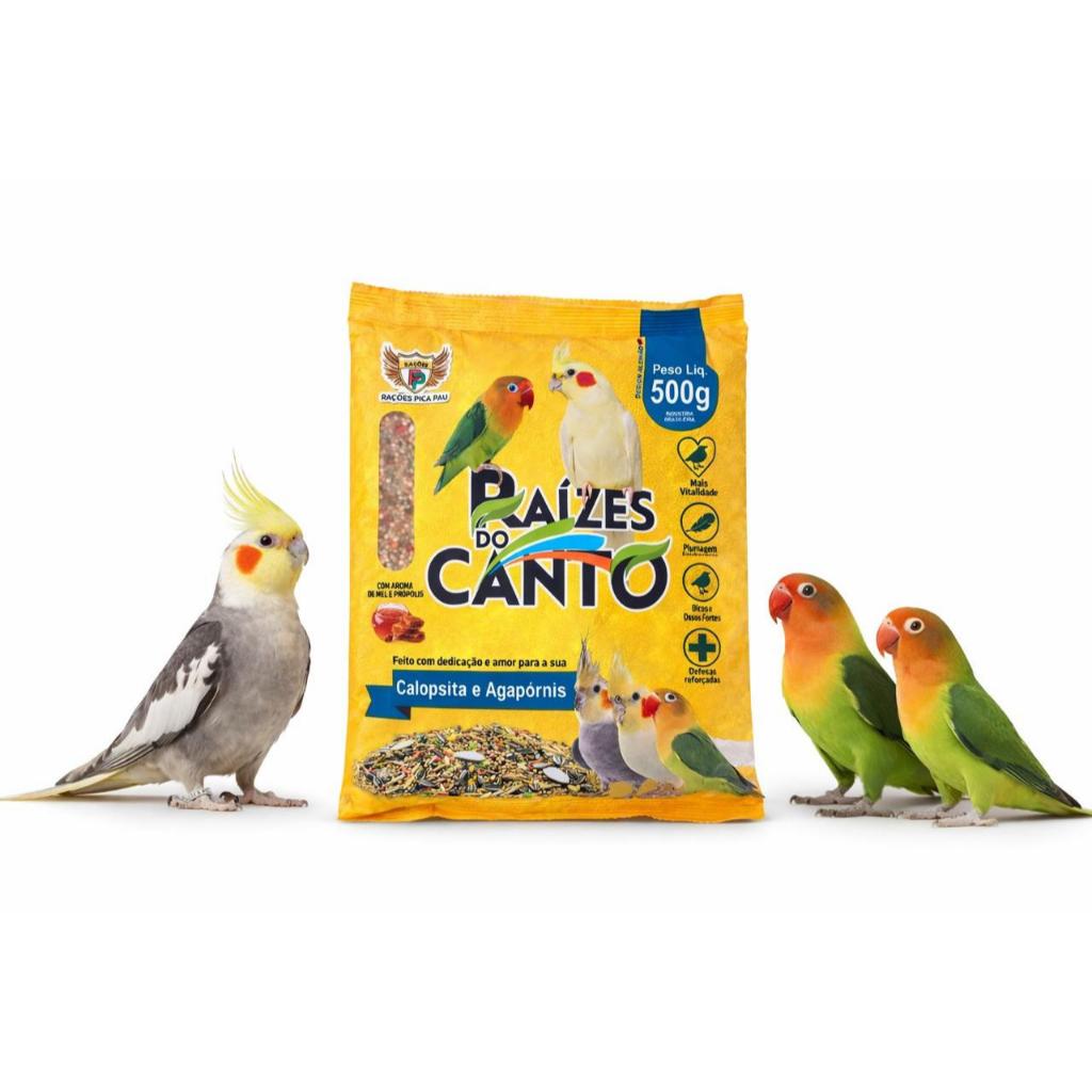 Ração Calopsita 500G Mix Sementes Premium com Mel e Própolis