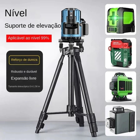 Tripé para Nível a Laser 150cm com Encaixe de 5/8 e 1/4 Pol. - ARITA