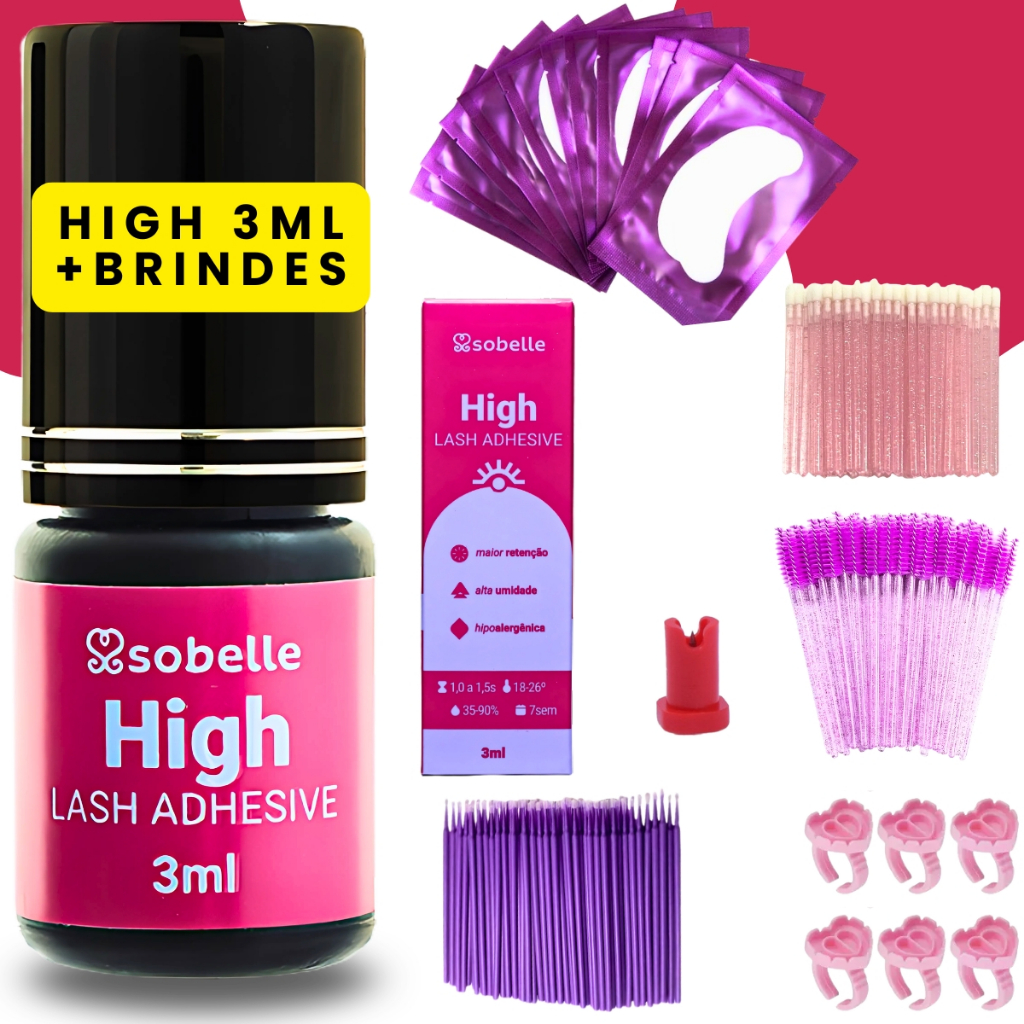 Cola Sobelle High Para Extensão De Cílios 3ml Cor Preto Preto