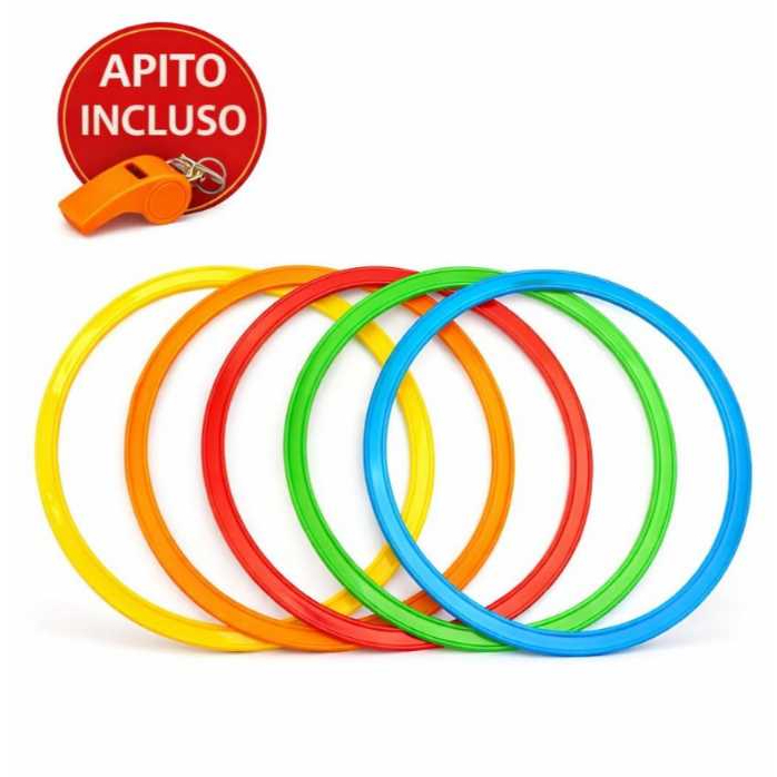 A-5 KIT 5 ARGOLAS DE AGILIDADE 45 CENTÍMETROS TREINO FUNCIONAL