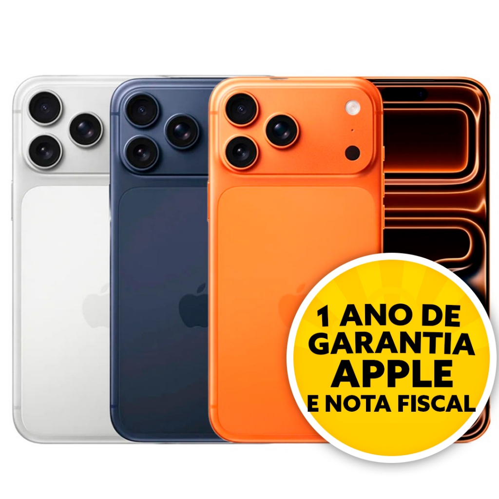 Celular iPhone 17 Pro 256GB 5G Lacrado Original 1 Ano de Garantia Apple com NF