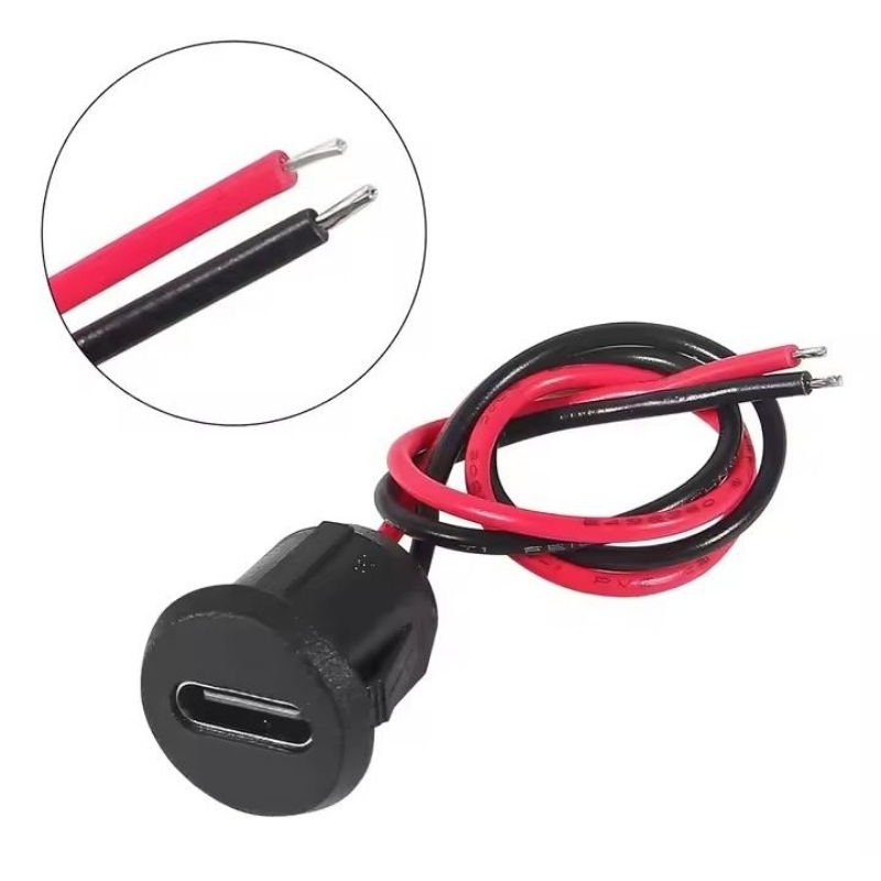 Conector Tipo C Fêmea 3.1(5V) Redondo