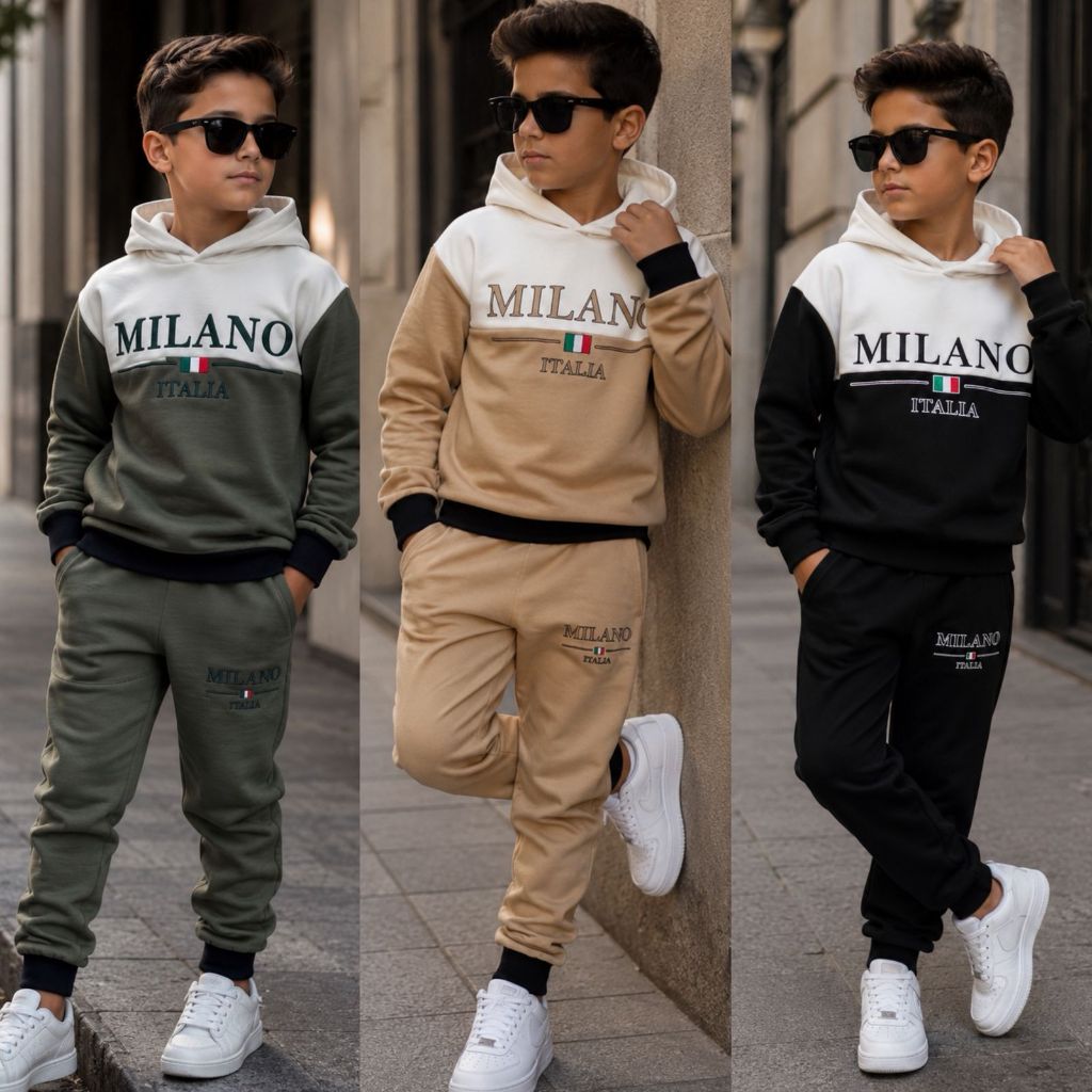 Conjunto Infantil Menino Casaco+Calça Peluciado Estiloso Premium De Inverno