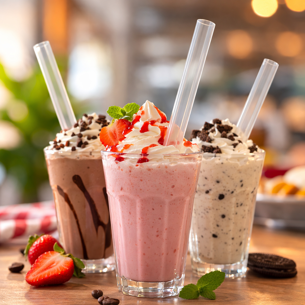 Canudo Biodegradável para Milk Shake Super 10mm - 120 unid