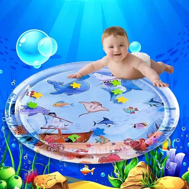 Tapete Infantil Para Brincar Com Bebê Inflável Água Esteira Atividades Sensorial Para Menino Menina