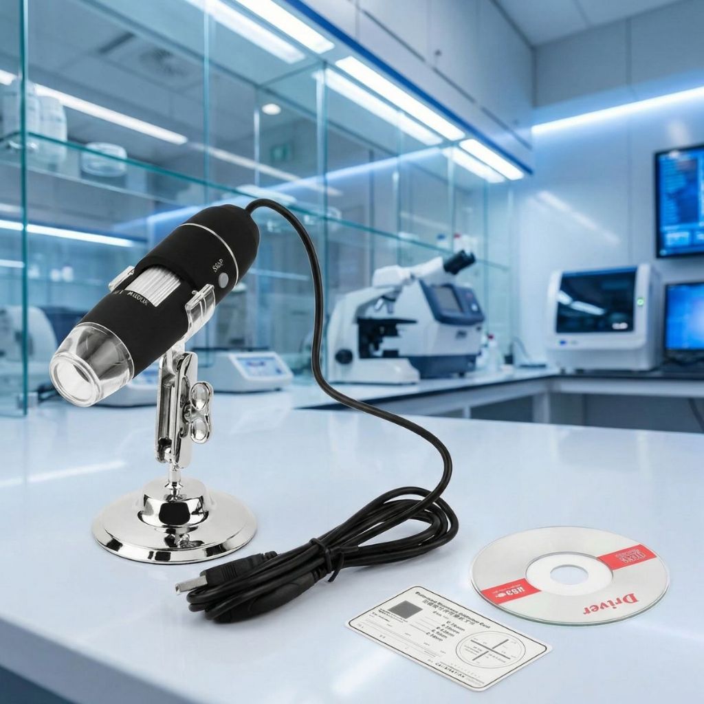 Microscópio Digital USB HD Zoom 1600x Profissional Câmera 2MP