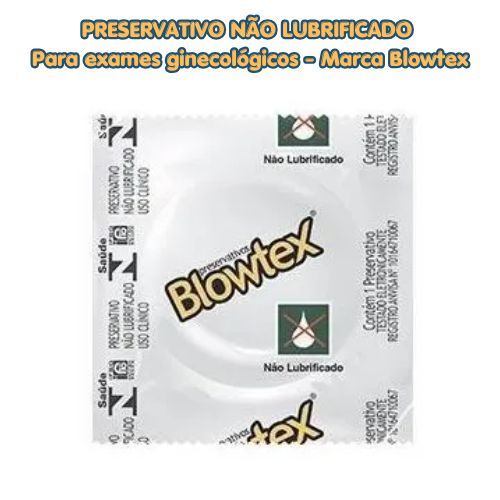 Preservativo Não Lubrificado Blowtex - Para uso profissional em exames de ultrassonografia