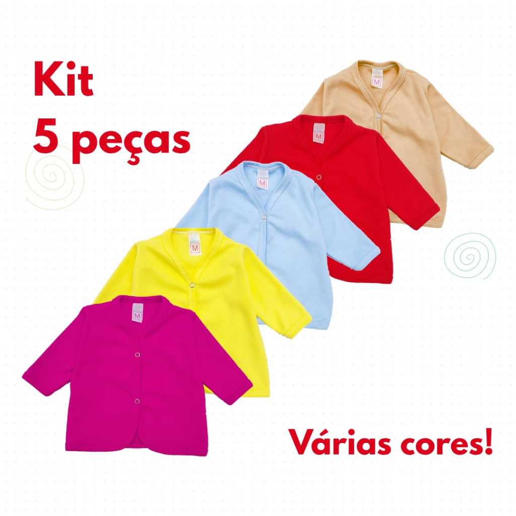 Kit 5 Casacos Infantil Super Confortável ( Suedine 100% Algodão) Novidades