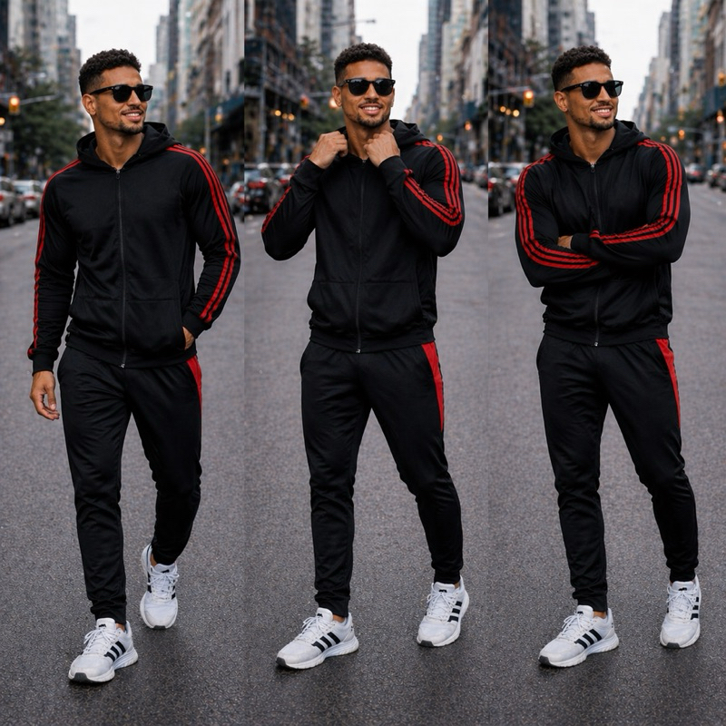 Conjunto Masculino Jaqueta + Calça De China Kit Estiloso Adulto Inverno