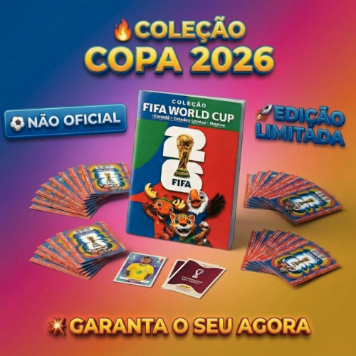 ESCOLHA SEU KIT Álbum da Copa do Mundo de 2026 e Figurinhas Colecionáveis NÃO OFICIAL,