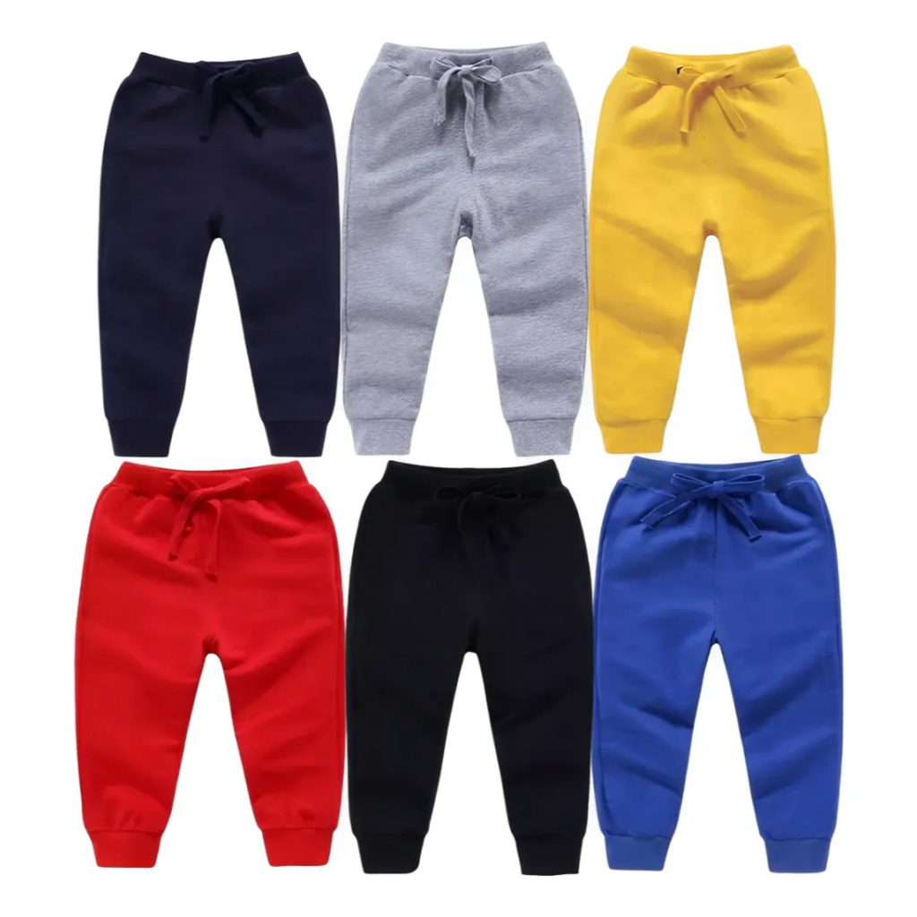 Kit 5 Calça Moletom Infantil Grosso Peluciado Creche Frio